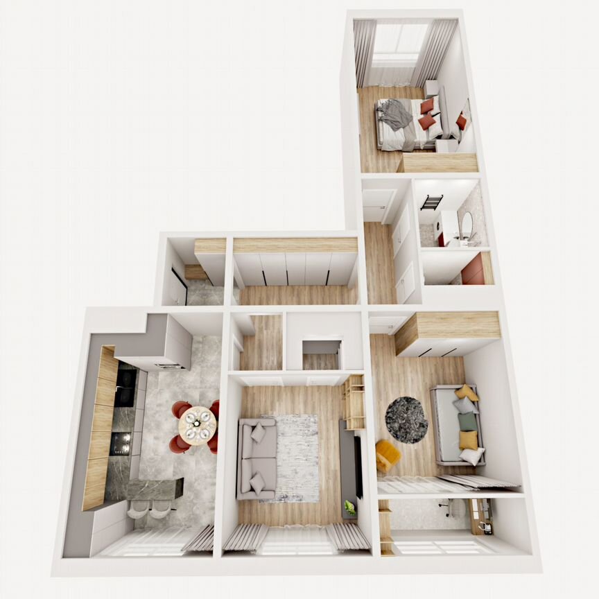 3-к. квартира, 81,1 м², 7/9 эт.