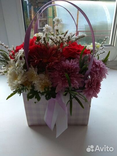 Букеты из живых цветов собственного сада