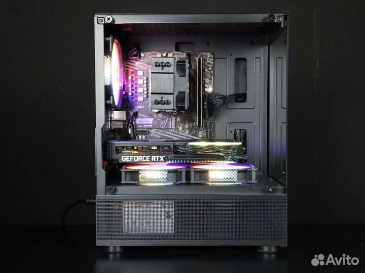 Игровой пк Ryzen 5500, RTX 3060Ti, DDR4 16GB, NVMe