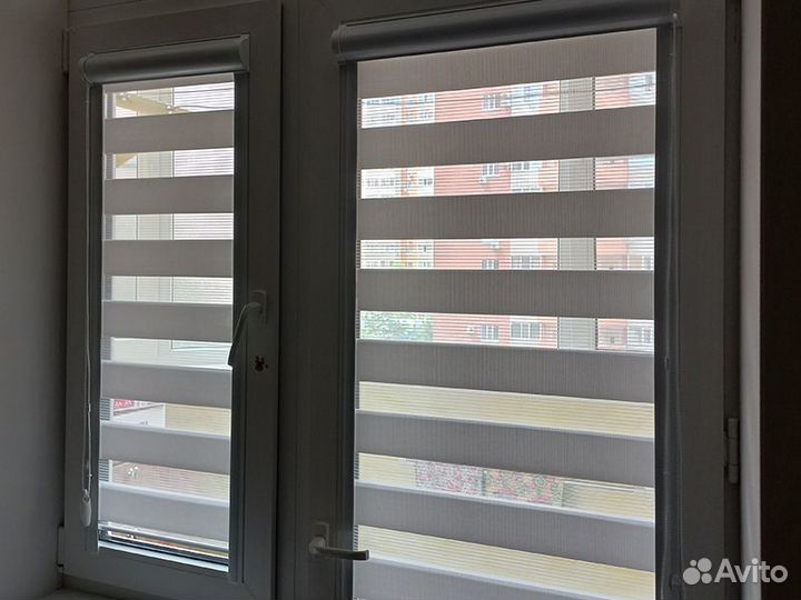 Рулонные шторы зебра