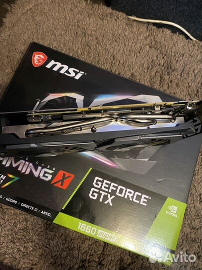Видеокарта MSI GeForce GTX 1660 super Gaming X