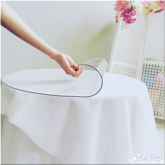 Гибкое стекло на стол, прозрачная пленка