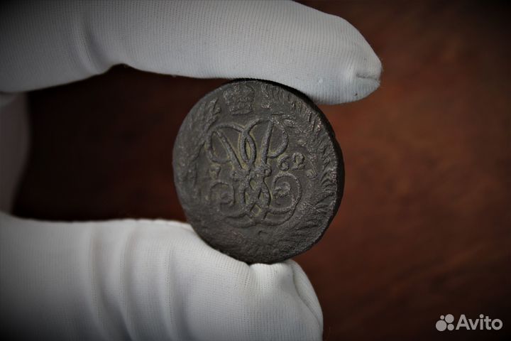 2 Копейки 1762 нечастая Екатерина II в Твери