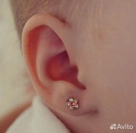 Прокол носа пирсинг, прокол ушей детьям, хрящ