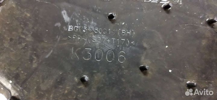 Накладка птф Mazda 3 BL правая