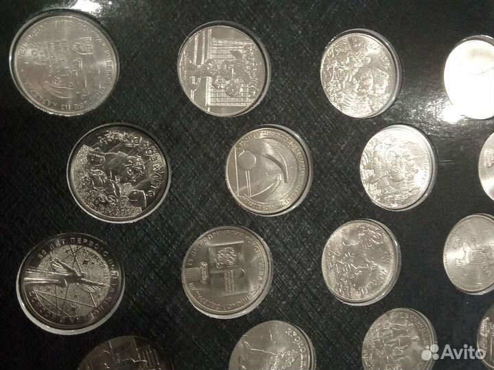Набор 25 рублёвые монет