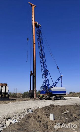 Сваебой Забивка жб свай Погружение свай