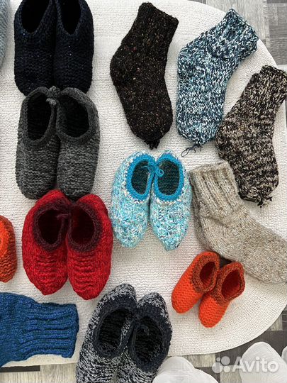 Носки и тапочки шерстяные