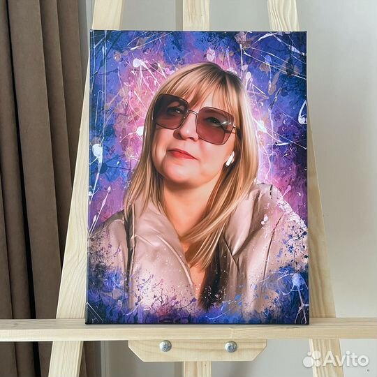 Портрет по фото, картина на холсте