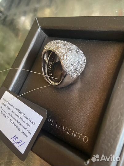 Серебрянное кольцо Pesavento (Италия)