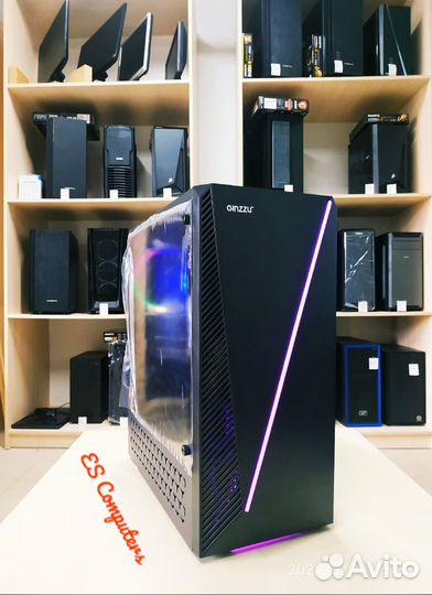 Игровой компьютер xeon E5 2660V3 16GB RX 580 8gb