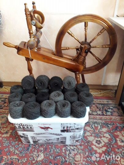 Пряжа из собачьего пуха и мериносовой шерсти