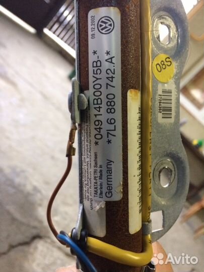 Volkswagen Touareg Боковые шторки Подушки безопасн