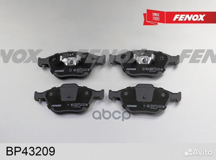 BP43209 колодки дисковые передние Ford Focus 2.0i