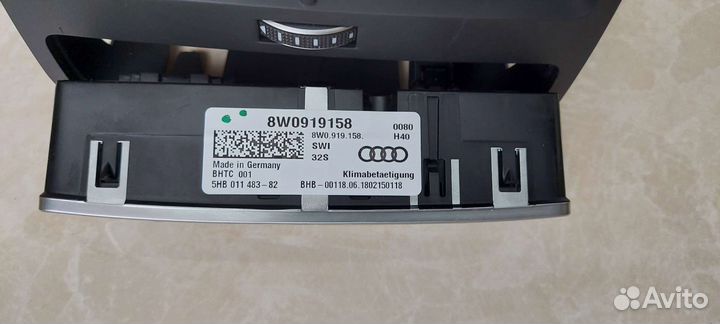 Панель заднего климата в сборе audi A4 B9, A5 B9