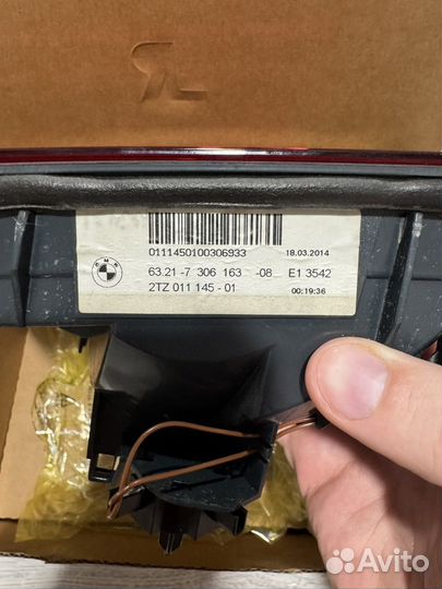 Фонарь задний bmw f10 рест