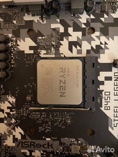 Asrock b450 steel legend + rayzen 5 3600