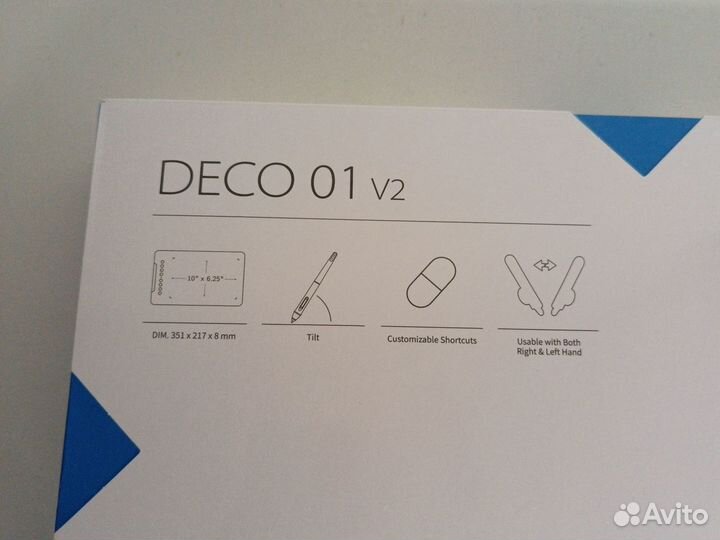 Графический планшет новый xp pen deco 01 v2