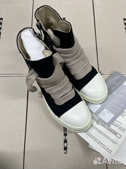 Rick Owens drkshdw Black Jumbo Lace High-top