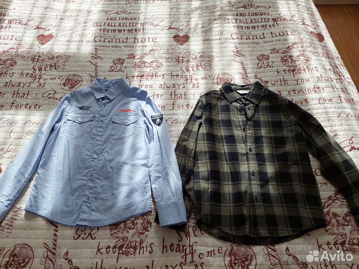 2 рубашки+ брюки р.134