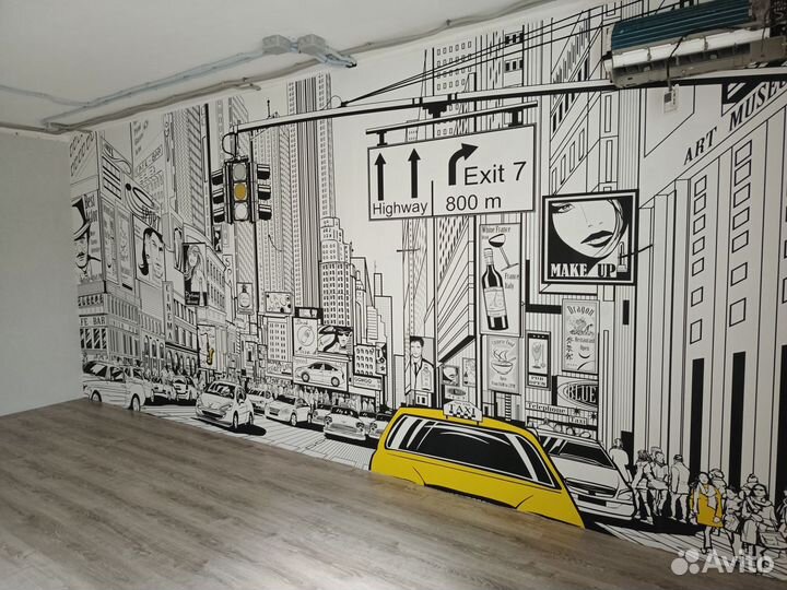 Поклейка обоев