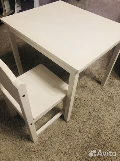 Детский столик IKEA +стул
