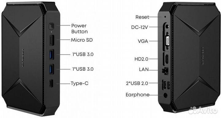 Новый Mini-PC Chuwi Herobox N100 8/256Гб