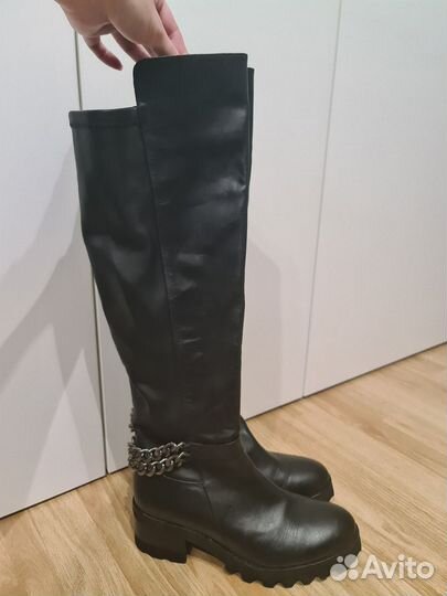 Сапоги женские натуральная кожа демисезонные 40