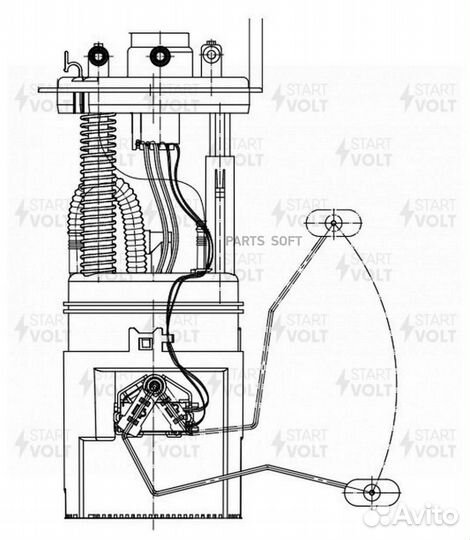 Модуль топливного насоса Mitsubishi Colt VI (04) 1.3i