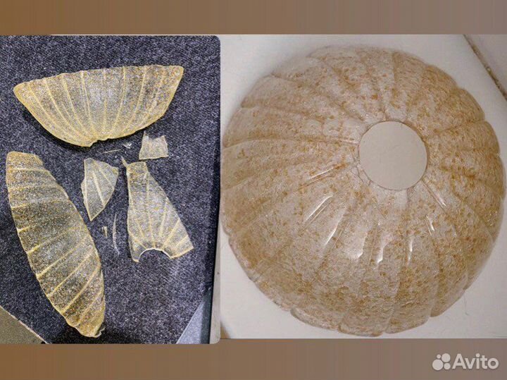 Ремонт склейка реставрация стекла хрустаря