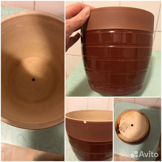 Горшки керамические для цветов б/у