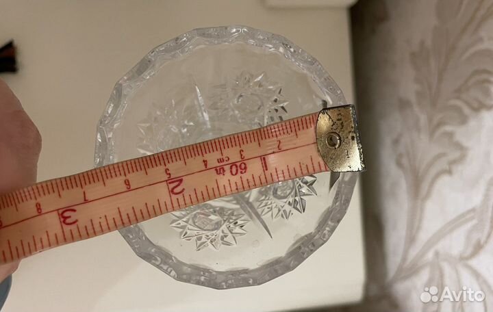 Ваза для цветов хрустальная Чехия