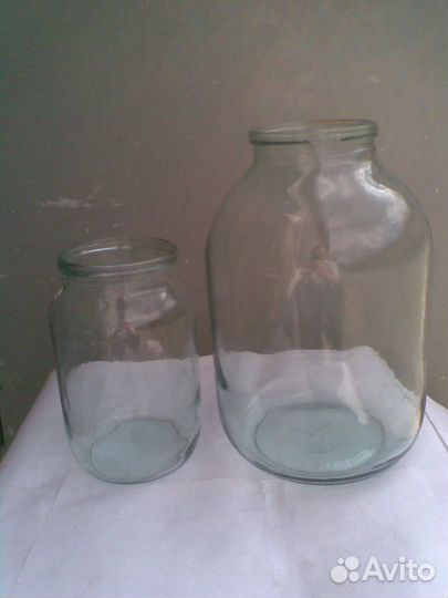 Банки стеклянные 1л, 3л