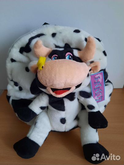 Новый рюкзак игрушка Бычок меховой