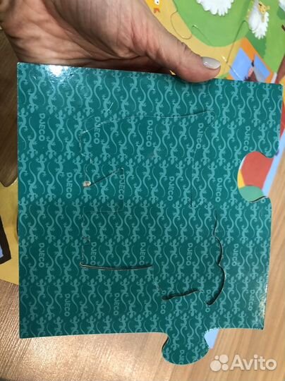 Djeco пазл гигант тактилтный с животными