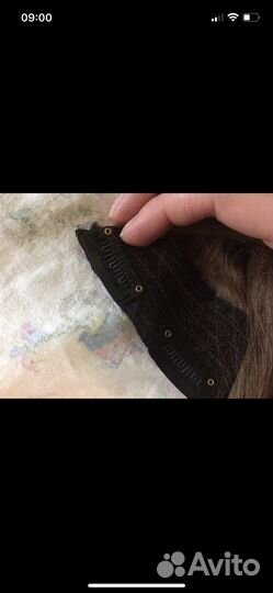 Волосы на заколках искусственные