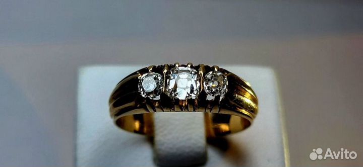 Кольцо с бриллиантами 56 пробы