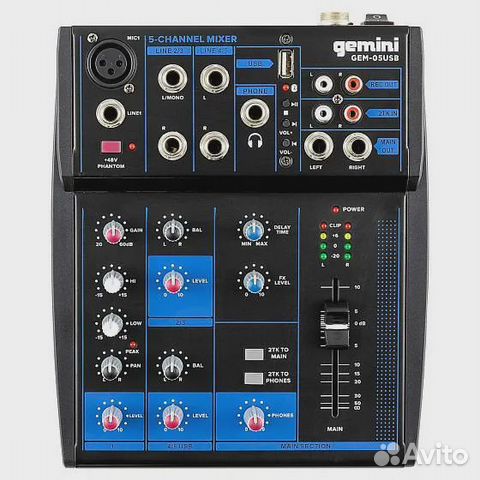 Микшер Gemini GEM-05USB