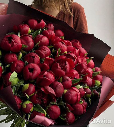 Пионы букет