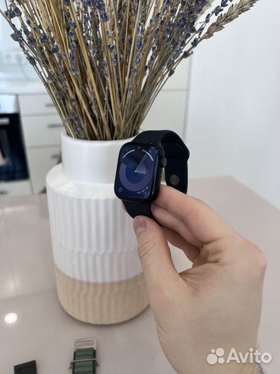 Apple Watch Series 8 45m Midnight стальной ремешок