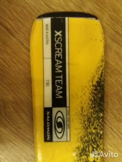 Горные лыжи 130 salomon + ботинки salomon 37 р