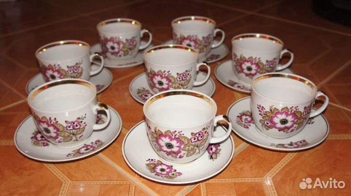 Набор чашек с блюдцами чай -кофе СССР и кнр