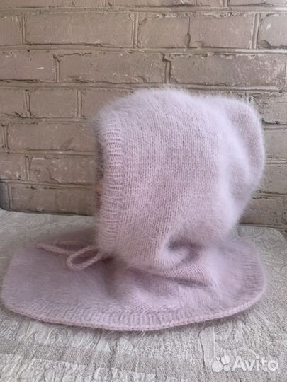 Капор, капюшон женский вязаный