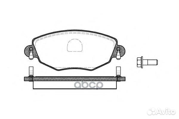 776 00 787 000B-SX222553 колодки дисковые п