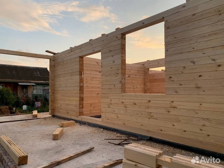 Дом из бруса. Дом из бревна под ключ