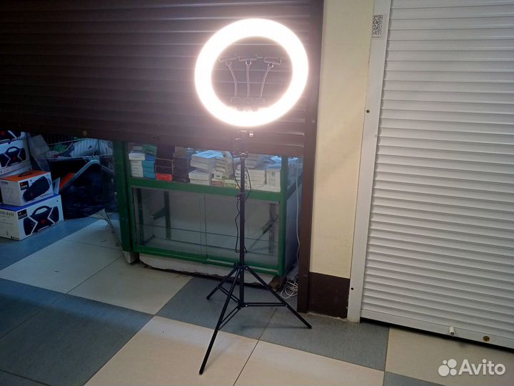 Кольцевая Лампа для Селфи 46 см + Сумка +Штатив 2м