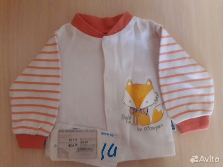 Две польские кофточки с рождения пакетом,56р и 68р