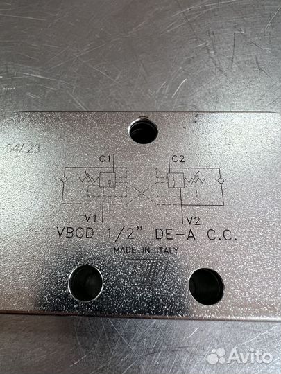 Двухсторонний тормозной клапан vbcd 1/2’’ DE-A CC