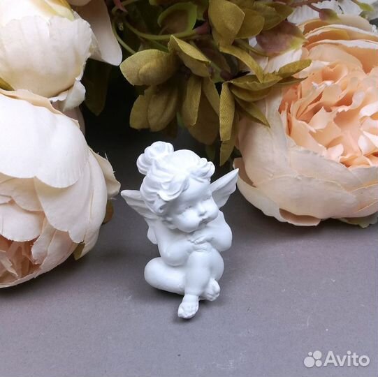 Статуэтка Ангел девочка/мальчик, 6см., руч.работа