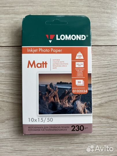 Фотобумага lomond Matt 50 листов 230 gsm